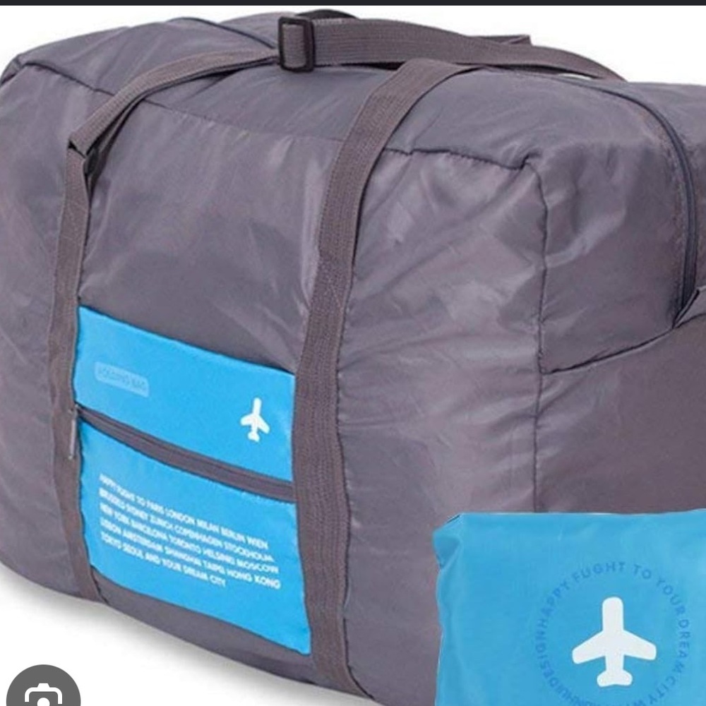 NWT Happy Flight Folding bag 32L in Blue